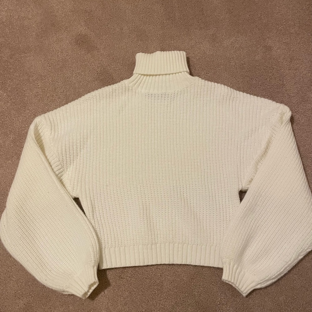 White Turtleneck Sweater